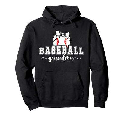 Baseball Grandma Proud Grandma Hoodie - Streetwear Style for Adults - T-Shirt, Sweatshirt, Hoodie