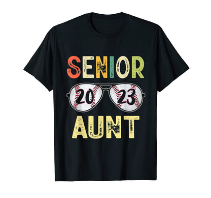 Senior Aunt 2023 Class 2023 Senior T-Shirt - Minimalist Print for Adults - T-Shirt, Sweatshirt, Hoodie