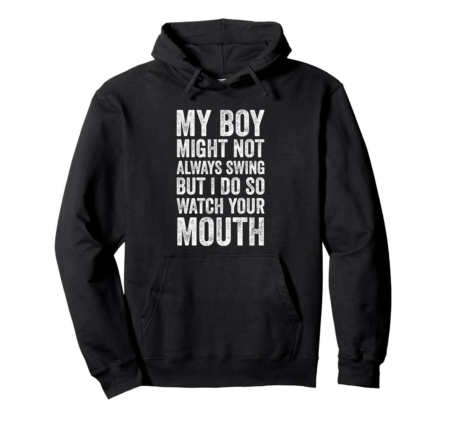 Baseball Mom My Might Not Always Swing Hoodie - Unique Graphic Men Women - T-Shirt, Sweatshirt, Hoodie