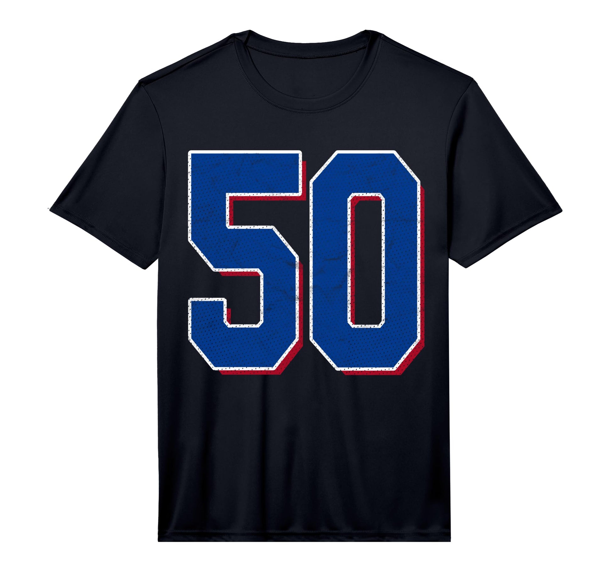 Number 50 Numbered Uniform Sports Team T-Shirt - Novelty Apparel Men Women - T-Shirt, Sweatshirt, Hoodie