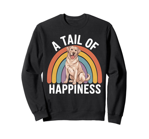 Tail Happiness Labrador Retriever Sweatshirt - Aesthetic Graphic Unisex - T-Shirt, Sweatshirt, Hoodie