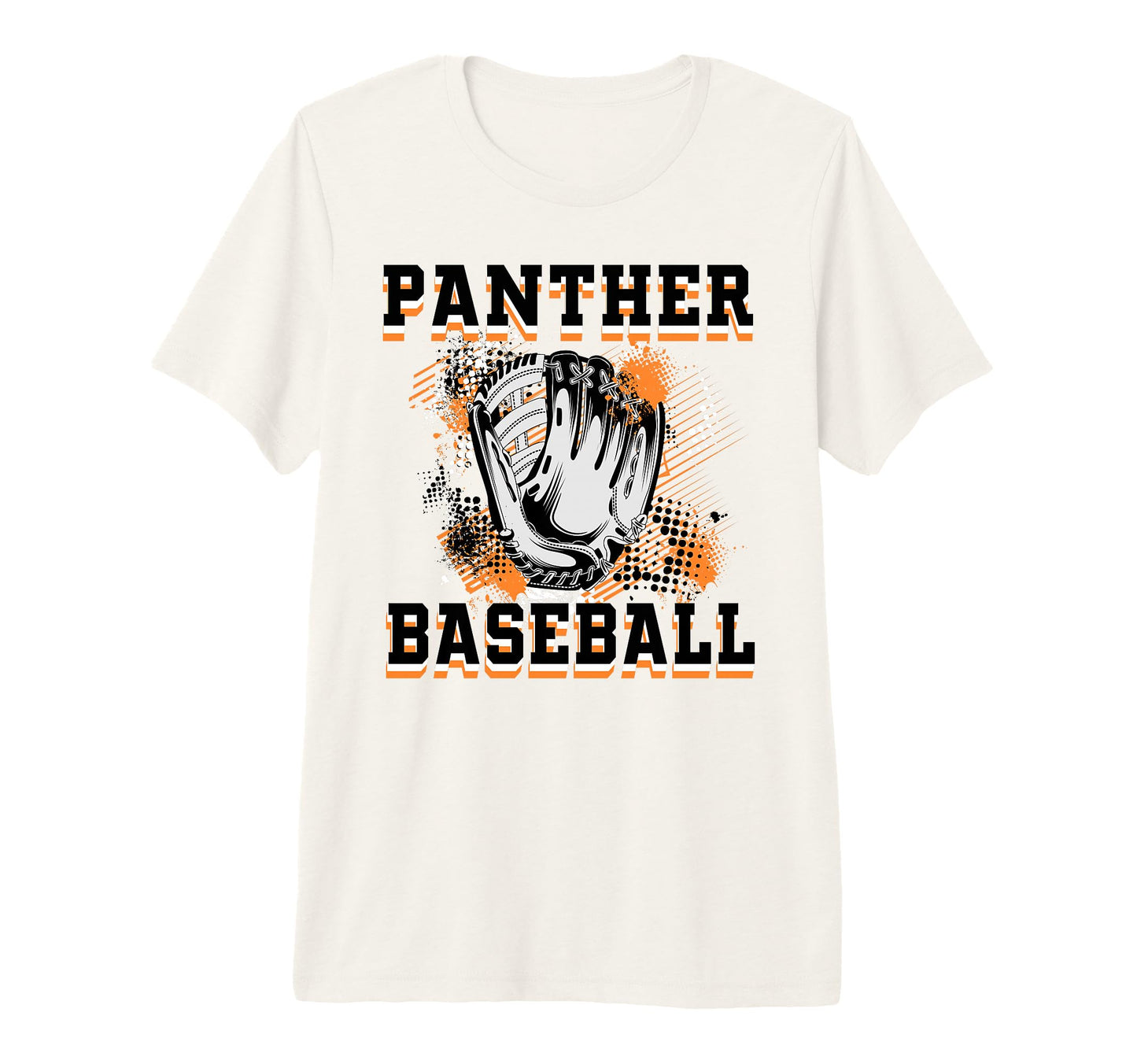 Panther Baseball Mom Grunge Glove T-Shirt - Streetwear Style Men Women - T-Shirt, Sweatshirt, Hoodie