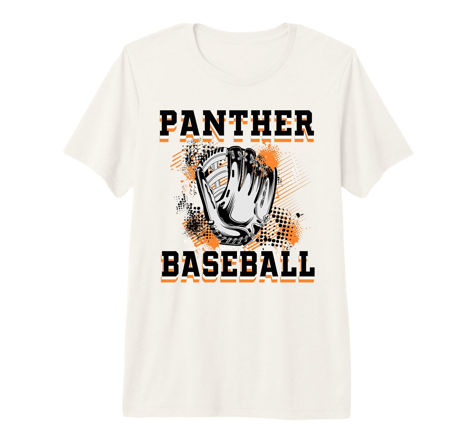 Panther Baseball Mom Grunge Glove T-Shirt - Streetwear Style Men Women - T-Shirt, Sweatshirt, Hoodie