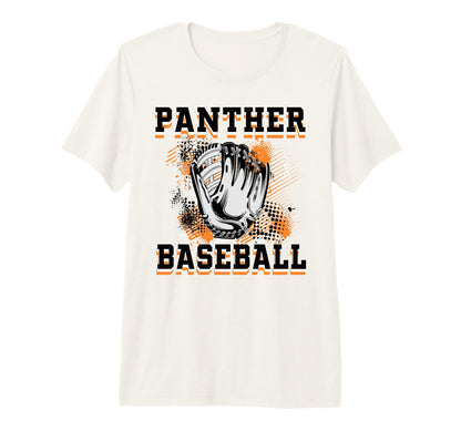 Panther Baseball Mom Grunge Glove T-Shirt - Streetwear Style Men Women - T-Shirt, Sweatshirt, Hoodie