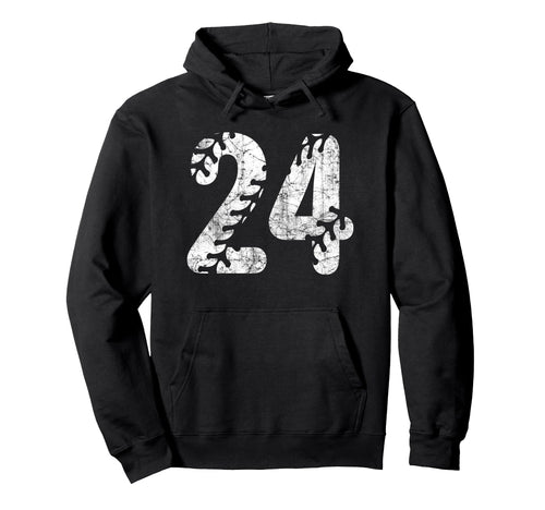 Baseball Softball Mom 24 Number 24 Hoodie - Novelty Apparel Men Women - T-Shirt, Sweatshirt, Hoodie