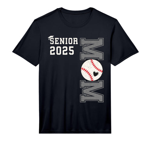 Proud Senior Baseball Mom Class 2025 T-Shirt - Streetwear Style Men Women - T-Shirt, Sweatshirt, Hoodie