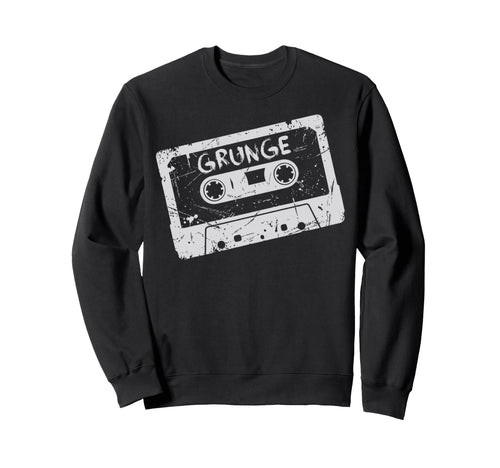Grunge Cassette Tape Throwback Sweatshirt - Casual Everyday Wear for Adults - T-Shirt, Sweatshirt, Hoodie