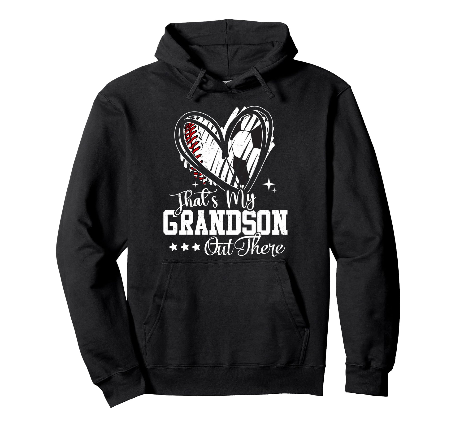 Thats My Grandson Out There Baseball Soccer Hoodie - Trendy Graphic Unisex - T-Shirt, Sweatshirt, Hoodie