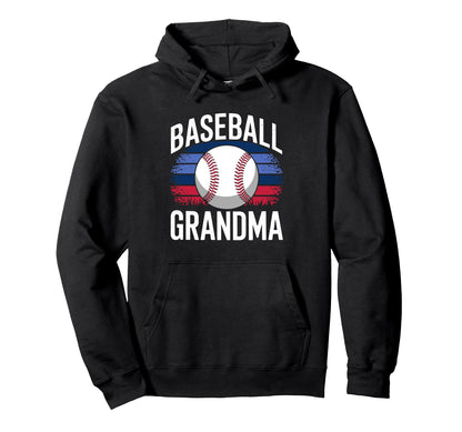 Baseball Grandma Hoodie - Novelty Apparel for Adults - T-Shirt, Sweatshirt, Hoodie