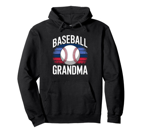 Baseball Grandma Hoodie - Novelty Apparel for Adults - T-Shirt, Sweatshirt, Hoodie