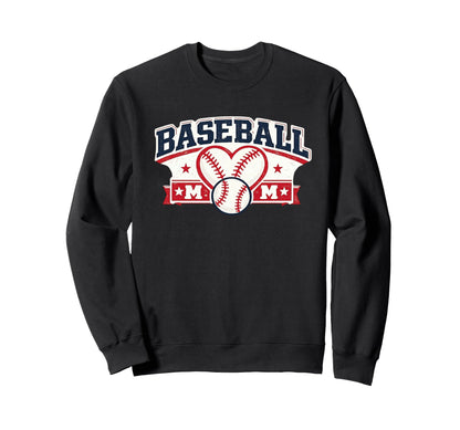Proud Baseball Moms Squad Little Sweatshirt - Casual Everyday Wear Unisex - T-Shirt, Sweatshirt, Hoodie