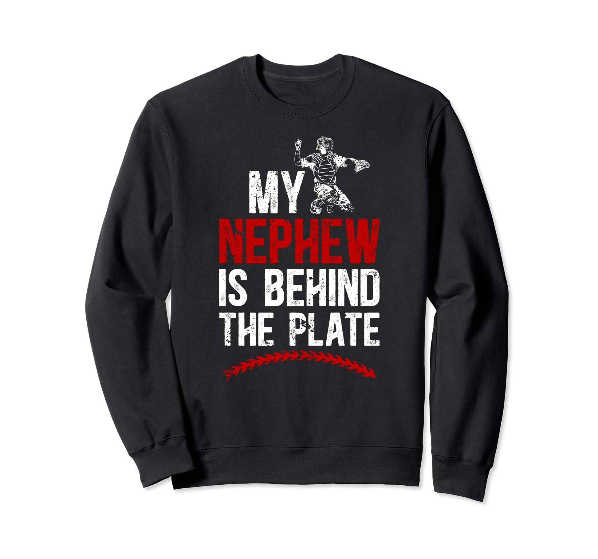 Baseball Catcher Aunt Proud Baseball Sweatshirt - Graphic Print Unisex - T-Shirt, Sweatshirt, Hoodie