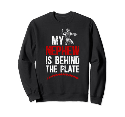 Baseball Catcher Aunt Proud Baseball Sweatshirt - Graphic Print Unisex - T-Shirt, Sweatshirt, Hoodie