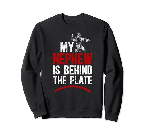 Baseball Catcher Aunt Proud Baseball Sweatshirt - Graphic Print Unisex - T-Shirt, Sweatshirt, Hoodie