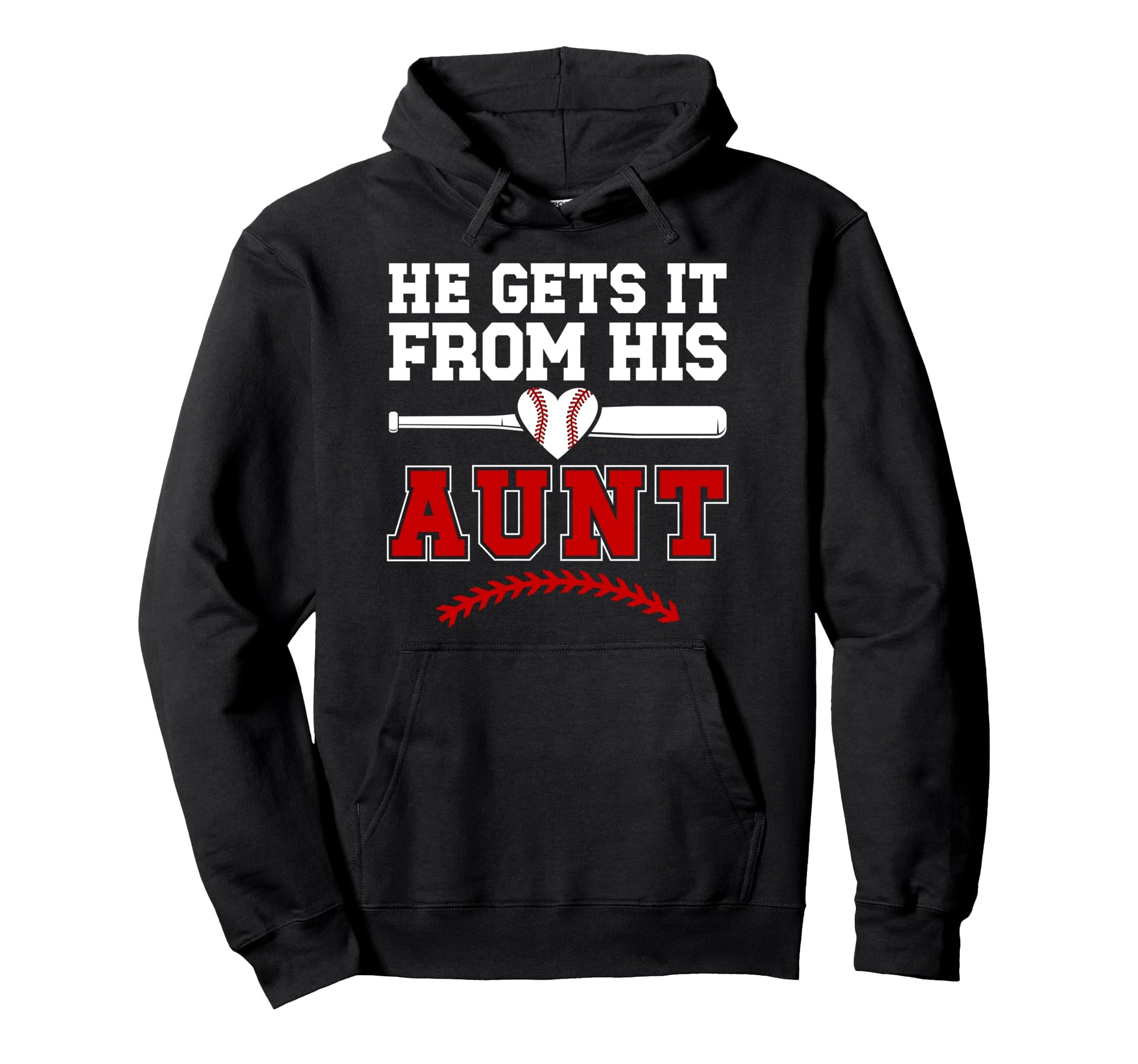 Proud Baseball Aunt Baseball Player Hoodie - Novelty Apparel Men Women - T-Shirt, Sweatshirt, Hoodie