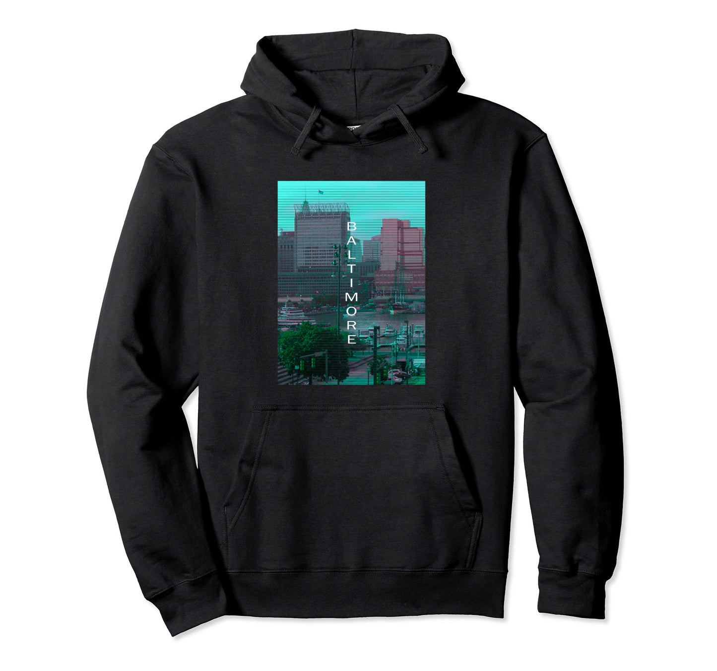 Maryland Vaporwave Aesthetic Hoodie - Casual Everyday Wear for Adults - T-Shirt, Sweatshirt, Hoodie