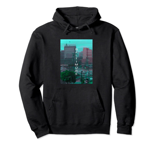 Maryland Vaporwave Aesthetic Hoodie - Casual Everyday Wear for Adults - T-Shirt, Sweatshirt, Hoodie