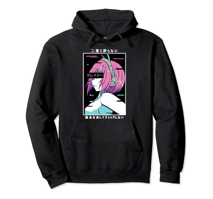 Japanese Aesthetic Vaporwave Waifu Anime Hoodie - Custom Art Print Unisex - T-Shirt, Sweatshirt, Hoodie