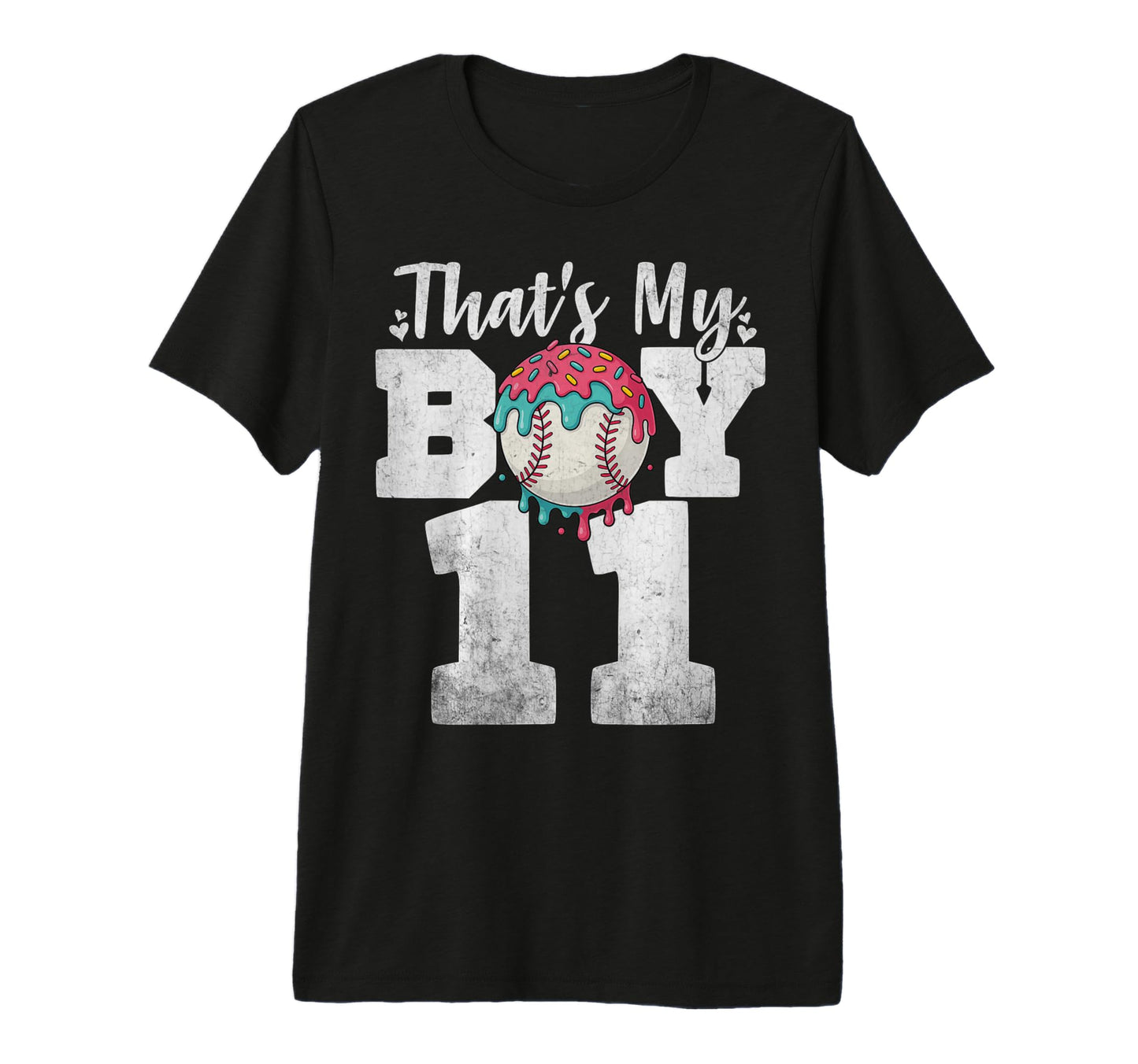 Thats My Baseball 11 Number Mom Dad 11 T-Shirt - Custom Art Print Unisex - T-Shirt, Sweatshirt, Hoodie