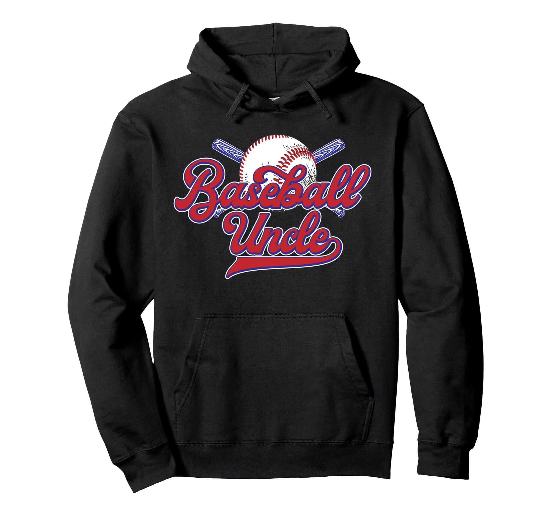 Baseball Uncle Baseball Player Hoodie - Casual Everyday Wear Men Women - T-Shirt, Sweatshirt, Hoodie