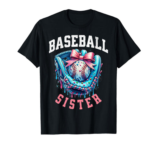 Baseball Sister Coquette Bow Biggest T-Shirt - Aesthetic Graphic Men Women - T-Shirt, Sweatshirt, Hoodie