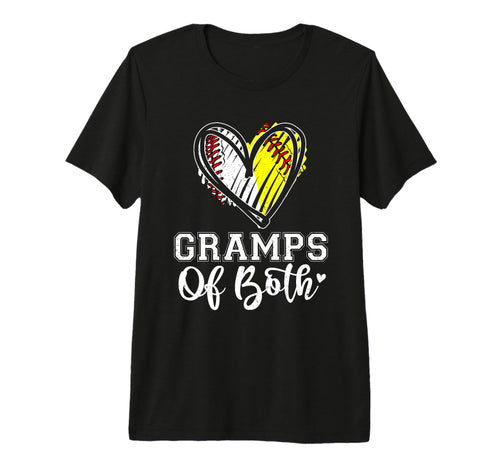 Gramps Both Baseball Softball T-Shirt - Aesthetic Graphic for Adults - T-Shirt, Sweatshirt, Hoodie