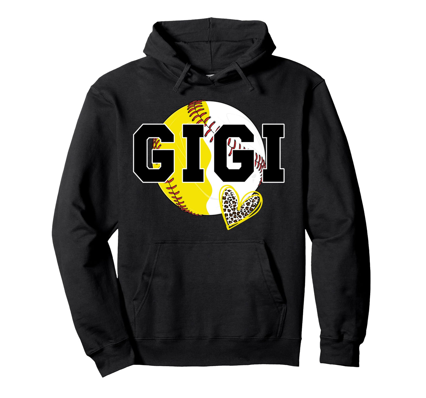Baseball Softball Gigi Proud Softball Hoodie - Novelty Apparel Unisex - T-Shirt, Sweatshirt, Hoodie
