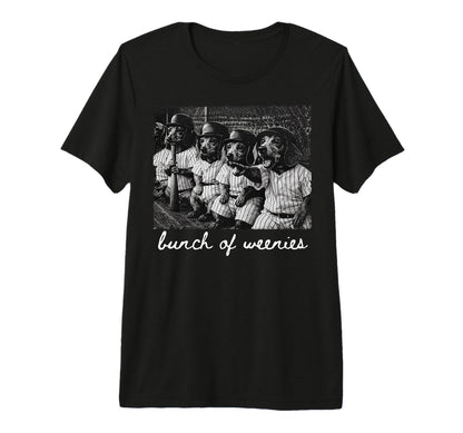 Bunch Weenies Funny Dachshund Dog Baseball T-Shirt - Unique Graphic Unisex - T-Shirt, Sweatshirt, Hoodie