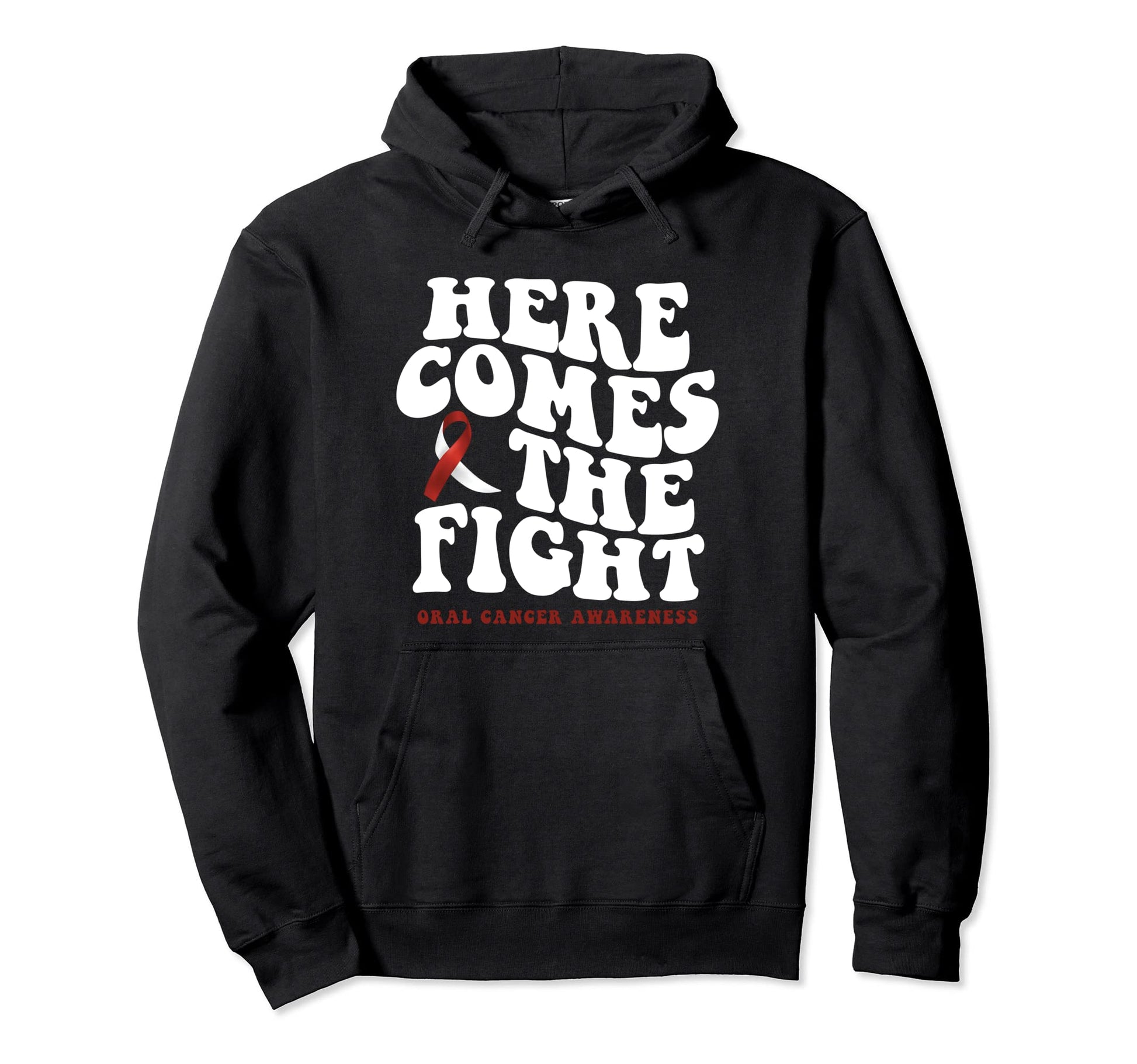 Oral Cancer Awareness Groovy Boho Hoodie - Unique Graphic for Adults - T-Shirt, Sweatshirt, Hoodie