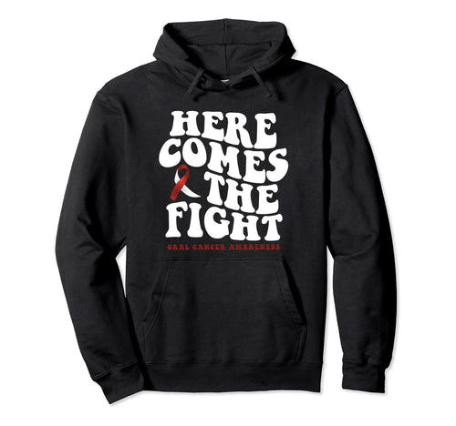 Oral Cancer Awareness Groovy Boho Hoodie - Unique Graphic for Adults - T-Shirt, Sweatshirt, Hoodie