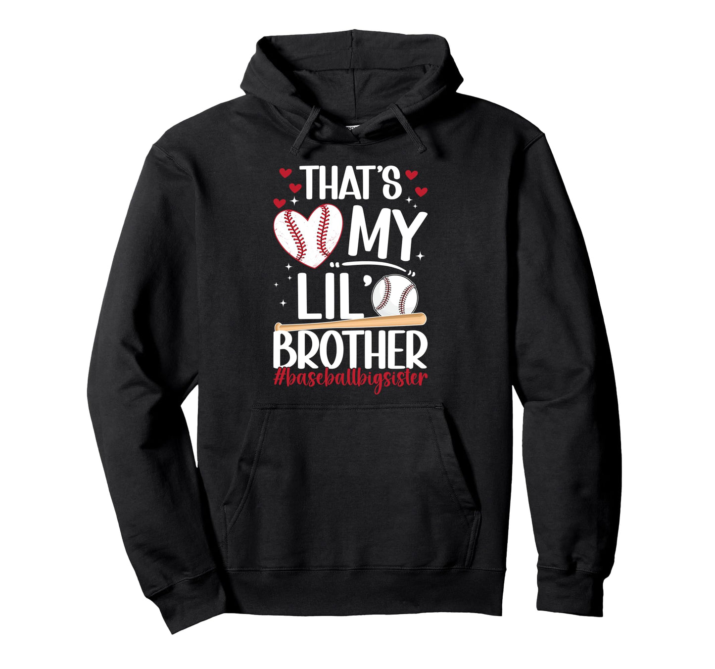 Baseball Big Sister Proud Big Sister Hoodie - Custom Art Print Men Women - T-Shirt, Sweatshirt, Hoodie