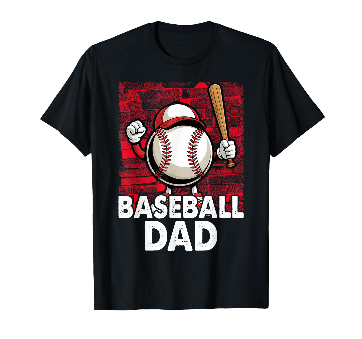 Mens Baseball Dad Fathers Day Baseball T-Shirt - Trendy Graphic Unisex - T-Shirt, Sweatshirt, Hoodie