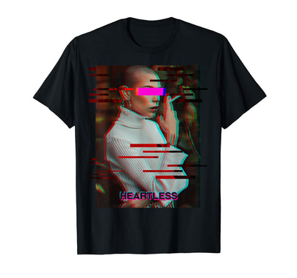 Heatless Antisocial Glitch Aesthetic T-Shirt - Minimalist Print Unisex - T-Shirt, Sweatshirt, Hoodie