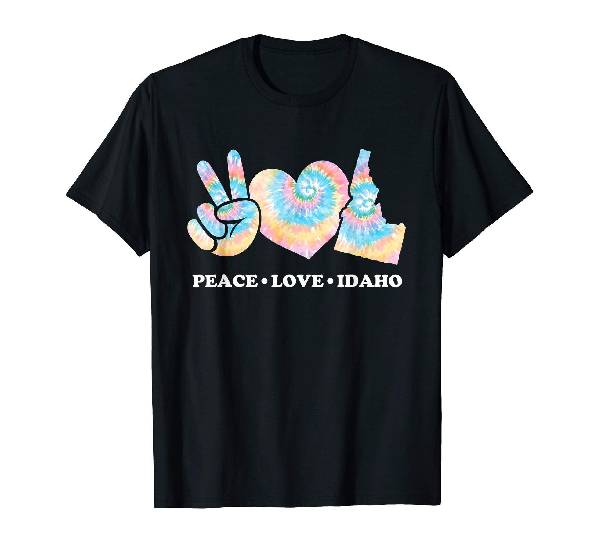 Tie Dye Idaho Hippie Gift Co T-Shirt - Trendy Graphic Men Women - T-Shirt, Sweatshirt, Hoodie