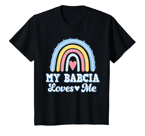 My Babcia Loves Me Rainbow Grandchild T-Shirt - Minimalist Print for Adults - T-Shirt, Sweatshirt, Hoodie