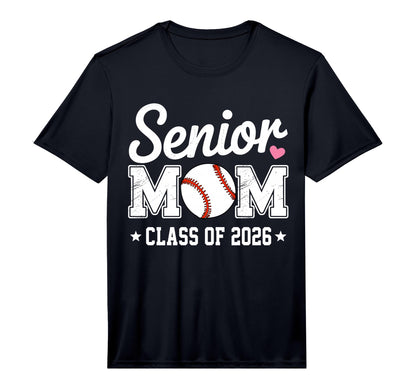 Senior Mom Class 2026 Baseball Mom T-Shirt - Streetwear Style Men Women - T-Shirt, Sweatshirt, Hoodie
