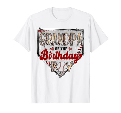 Grandpa Birthday Baseball Lover T-Shirt - Minimalist Print Men Women - T-Shirt, Sweatshirt, Hoodie
