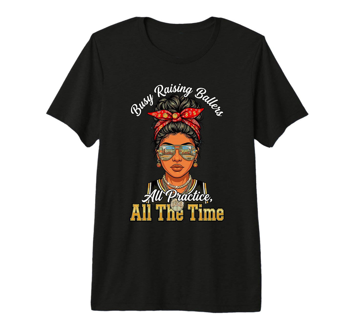 Busy Raising Ballers All Practice All T-Shirt - Minimalist Print Unisex - T-Shirt, Sweatshirt, Hoodie