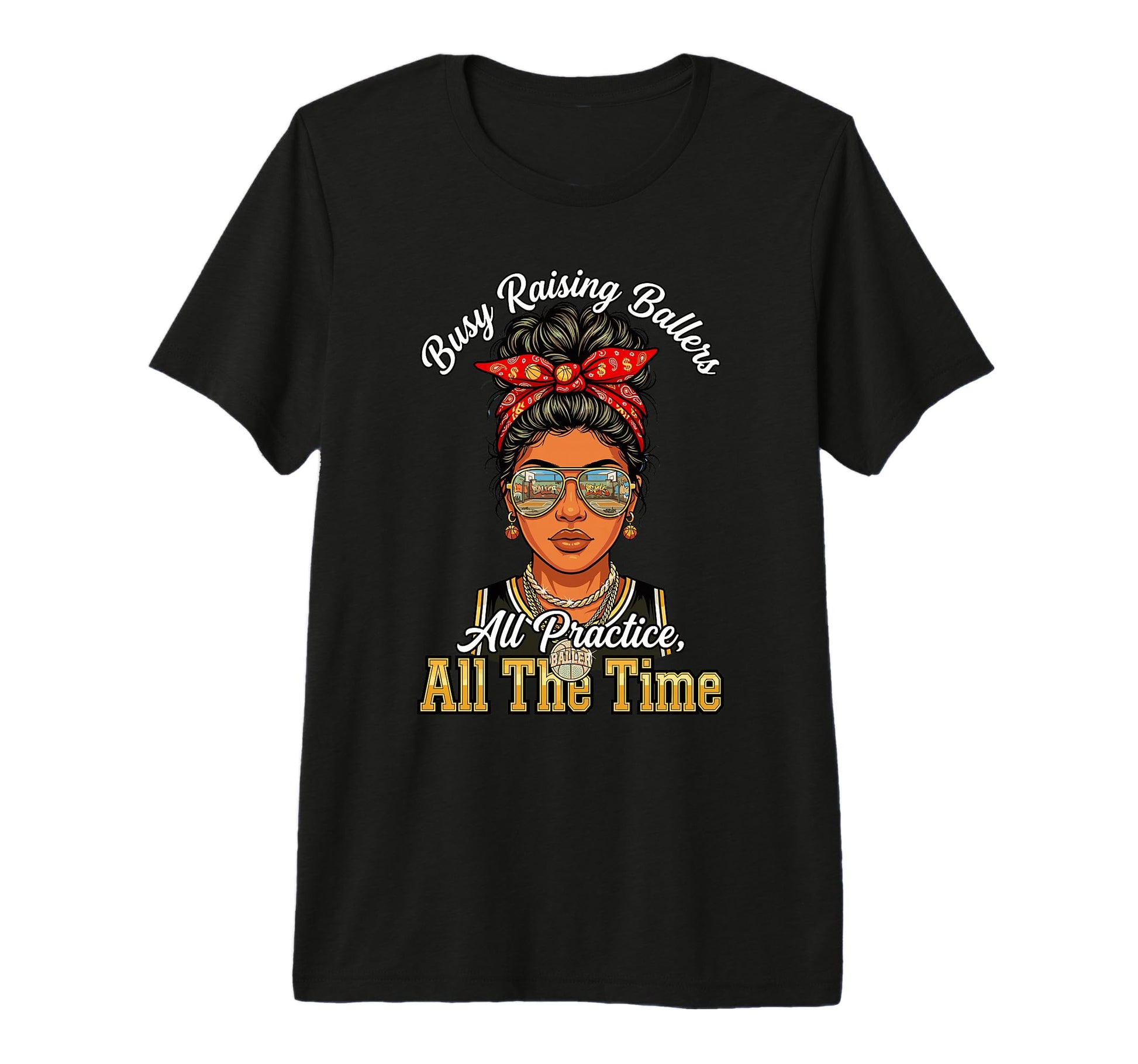 Busy Raising Ballers All Practice All T-Shirt - Minimalist Print Unisex - T-Shirt, Sweatshirt, Hoodie