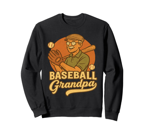 Baseball Grandpa Baseball Proud Sweatshirt - Trendy Graphic Unisex - T-Shirt, Sweatshirt, Hoodie