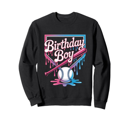 Baseball Player Birthday Sweatshirt - Casual Everyday Wear for Adults - T-Shirt, Sweatshirt, Hoodie