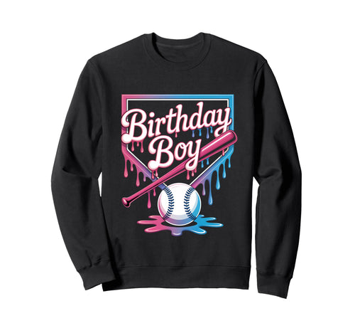 Baseball Player Birthday Sweatshirt - Casual Everyday Wear for Adults - T-Shirt, Sweatshirt, Hoodie