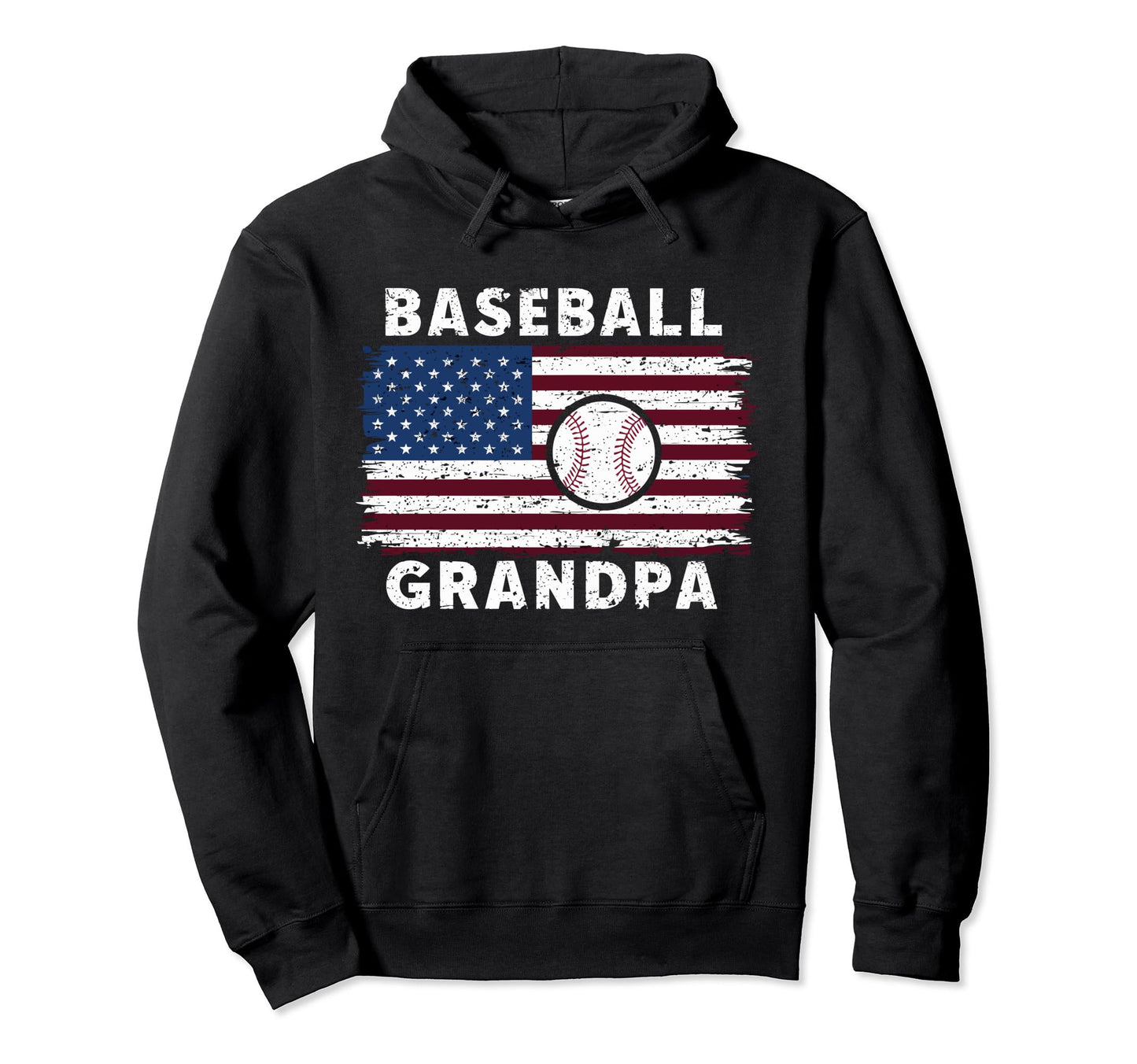 Baseball Grandpa Grandfather Gramps Hoodie - Minimalist Print Unisex - T-Shirt, Sweatshirt, Hoodie