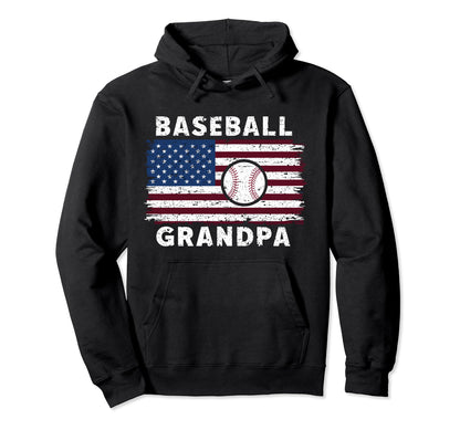 Baseball Grandpa Grandfather Gramps Hoodie - Minimalist Print Unisex - T-Shirt, Sweatshirt, Hoodie