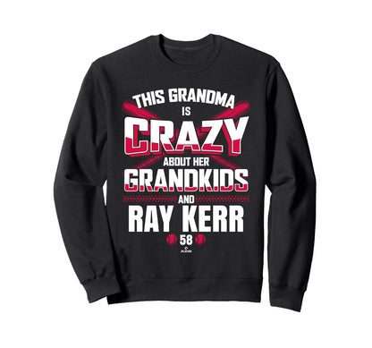 Grandma Crazy Ray Kerr Atlanta Sweatshirt - Fun Novelty Design Men Women - T-Shirt, Sweatshirt, Hoodie