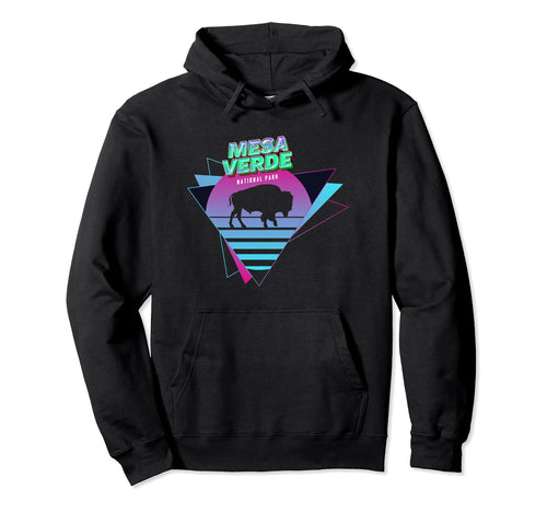 Vaporwave Mesa Verde National Park Hoodie - Fun Novelty Design Unisex - T-Shirt, Sweatshirt, Hoodie