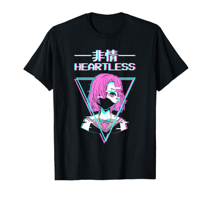 Sad Anime Japanese Vaporwave Aesthetic T-Shirt - Trendy Graphic Men Women - T-Shirt, Sweatshirt, Hoodie