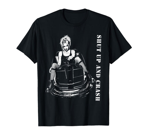 Punk Shut Up 90S Urban Grunge Distressed T-Shirt - Graphic Print for Adults - T-Shirt, Sweatshirt, Hoodie