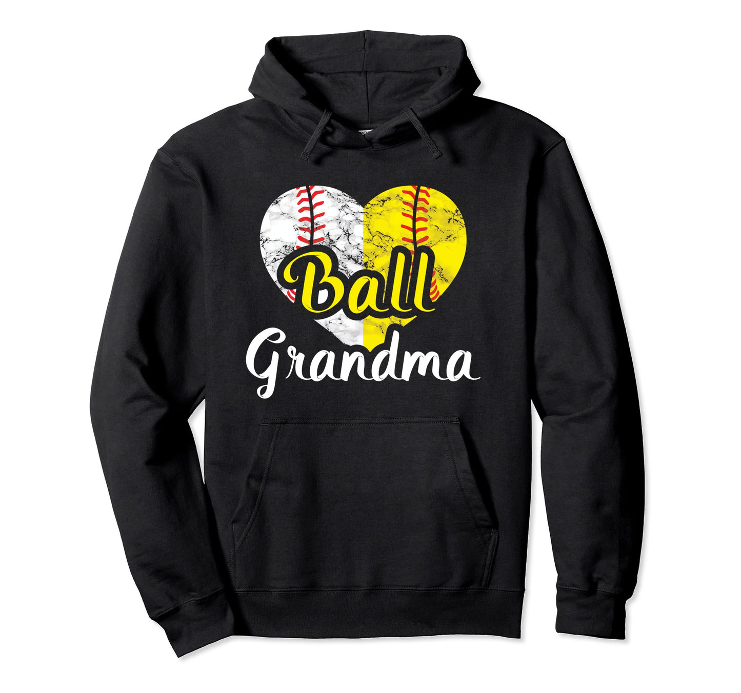 Ball Grandpa Baseball Softball Sports Hoodie - Trendy Graphic for Adults - T-Shirt, Sweatshirt, Hoodie