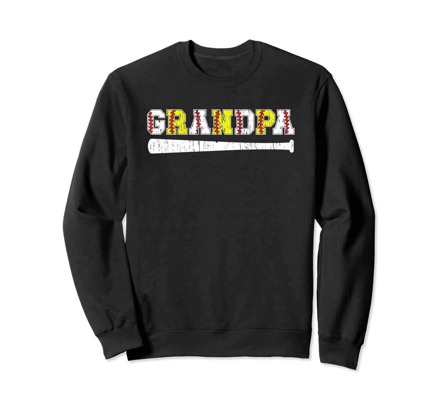 Softball Baseball Grandpa Baseball Sweatshirt - Fun Novelty Design Unisex - T-Shirt, Sweatshirt, Hoodie